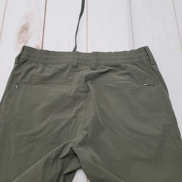 Uniqlo green slim tapered pants elastic drawstring - Picture 6 of 6